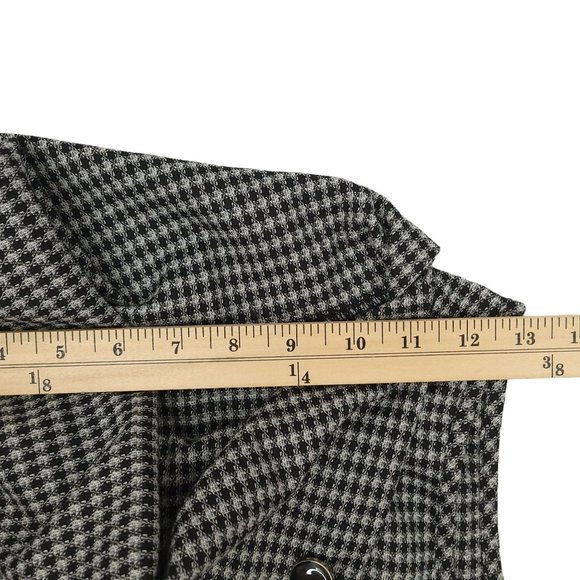Maurices Black White Houndstooth Plaid Check Dress Size 3/4 Sleeveless NEW - Picture 4 of 12